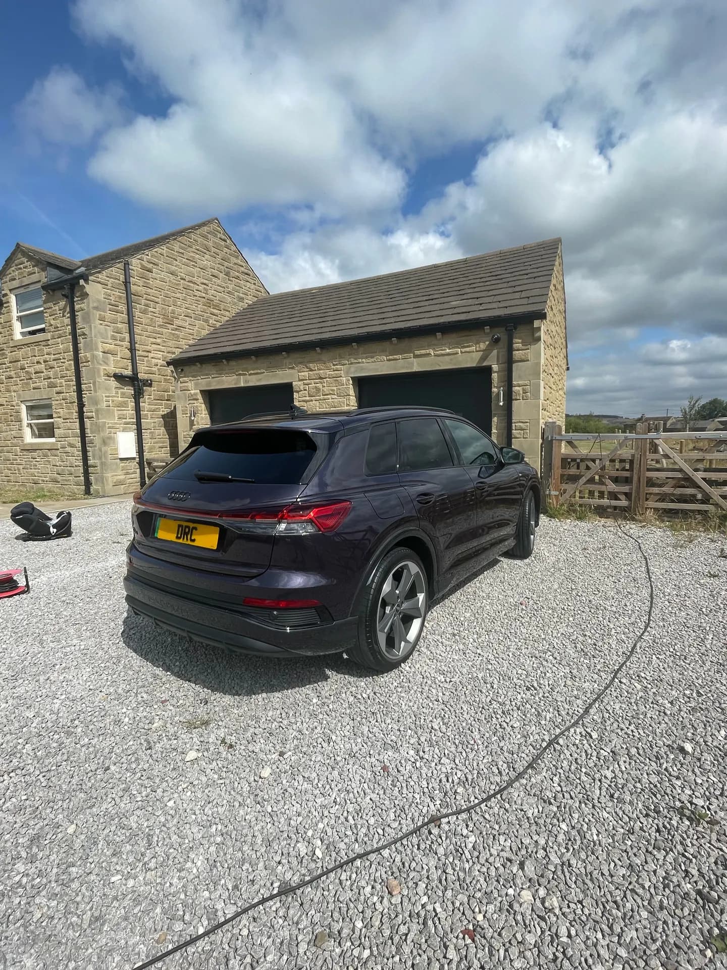 Dark grey Audi SUV after detailing by DRC Car Care