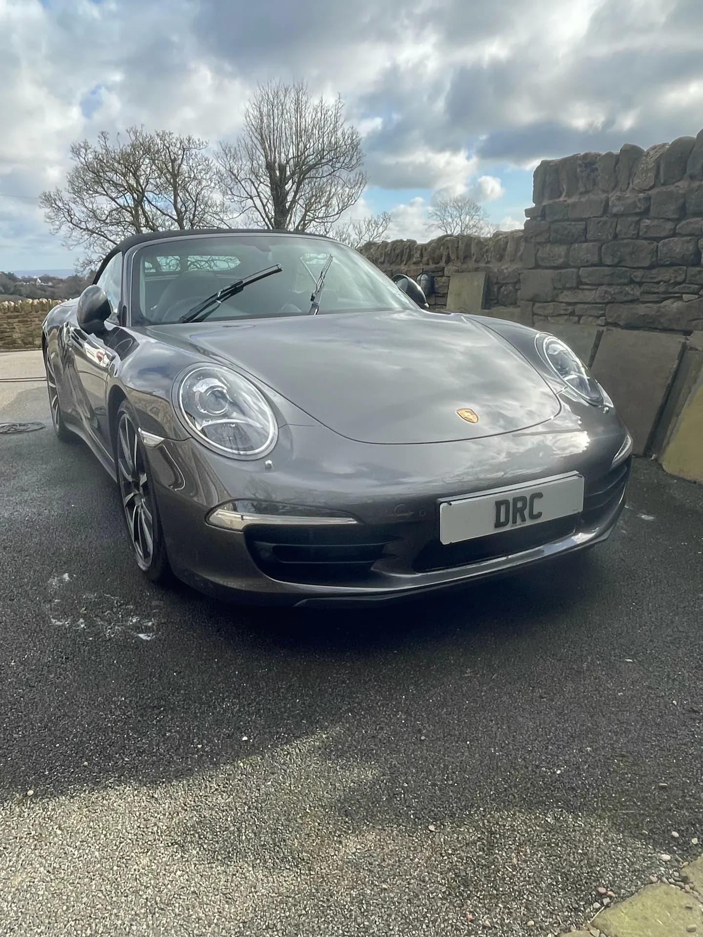 Grey Porsche 911 Cabriolet after detailing by DRC Car Care