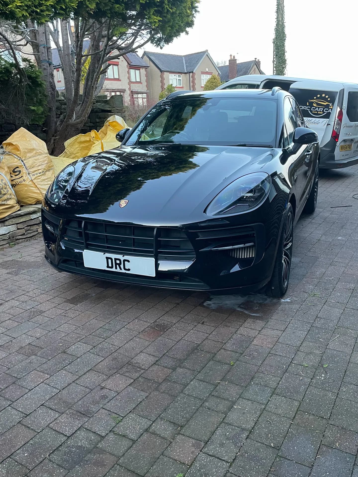 Black Porsche Macan after detailing by DRC Car Care